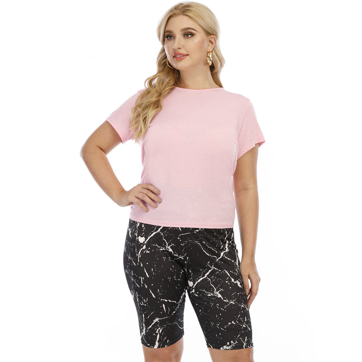 Damen lässiges T-Shirt mit bequemen Schnitt und atmungsaktiver Baumwolle Echo Archiv