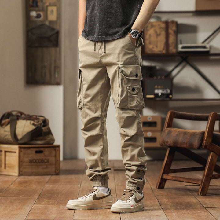 Herren multifunktionale Cargohose mit elastischem Bund und praktischen Taschen Echoarchiv