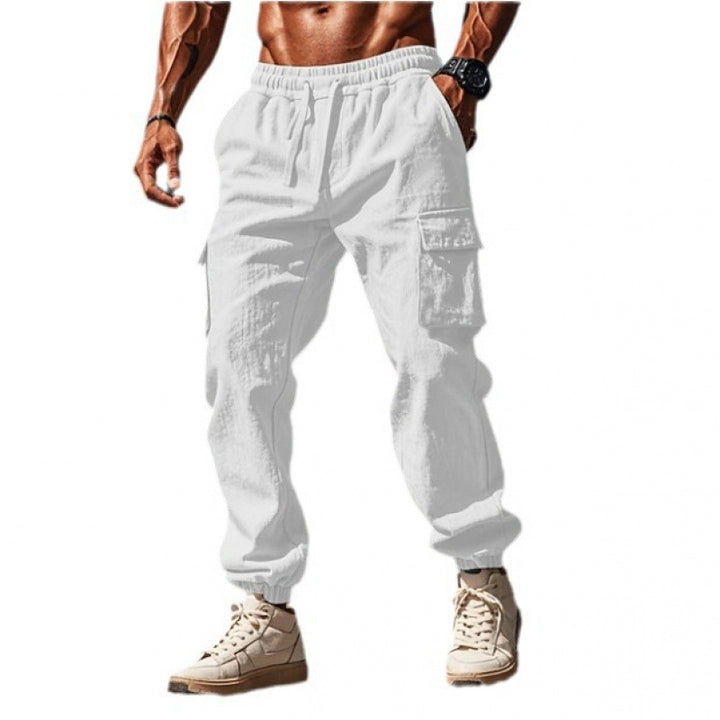 Herren Cargo-Hose aus atmungsaktivem Material mit elastischem Bund und praktischen Taschen Echoarchiv