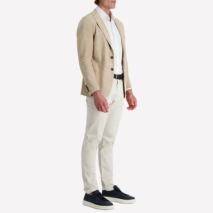 Herren elegante Wildlederjacke mit feiner Struktur Echoarchiv