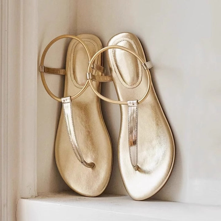 Damen Zehentrenner-Sandalen mit elegantem Ringdetail Echoarchiv