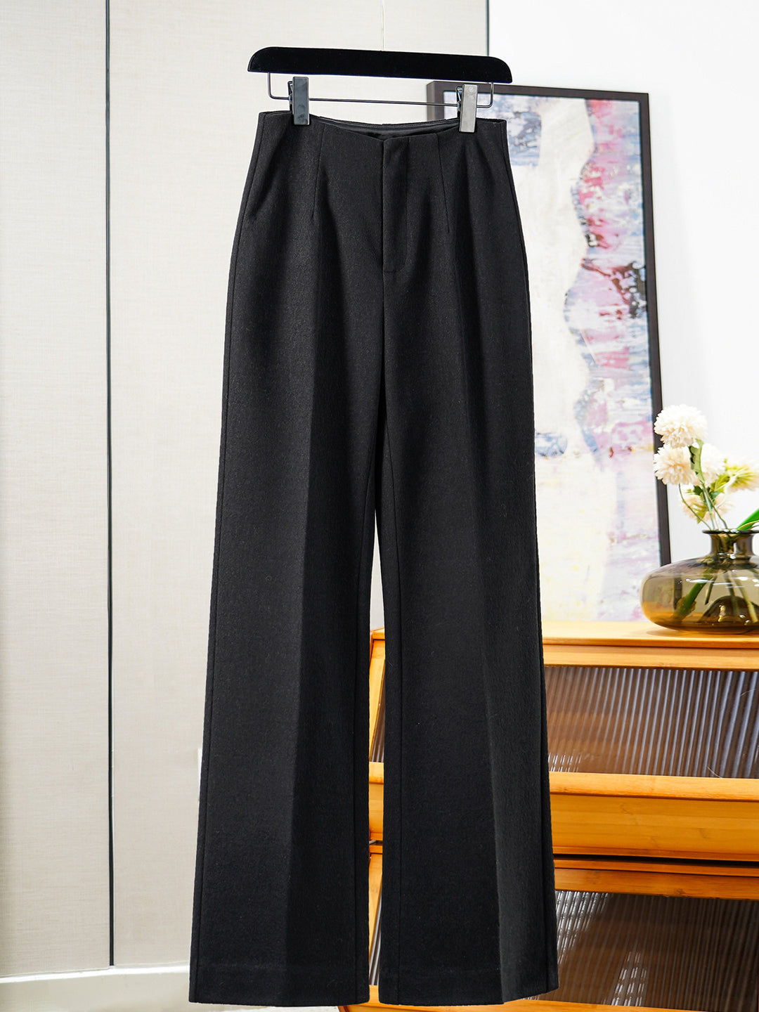 Damen Modische weite Schnitt Hose Echoarchiv