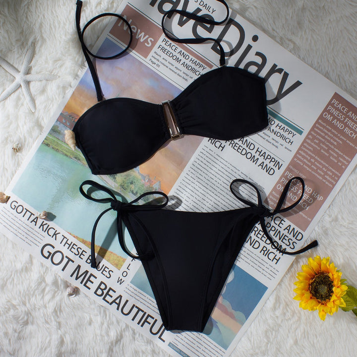 Damen Bandeau-Bikini mit verstellbaren Trägern und eleganten Detail Echo Archiv