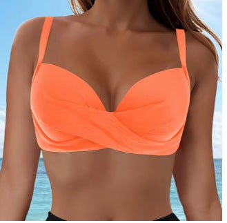Damen Elegantes Bikinioberteil mit Wickeldesign Echo Archiv