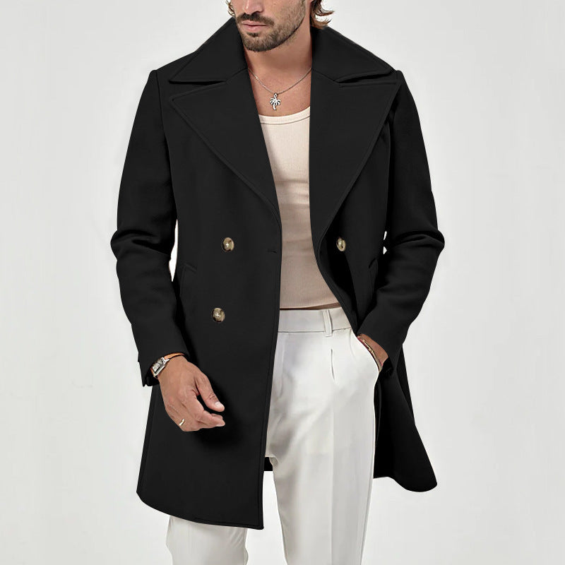 Herren eleganter doppelt gearbeiteter Mantel Echoarchiv