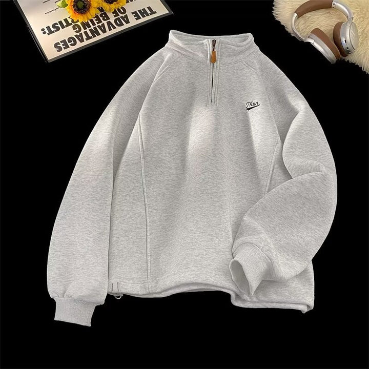 Damen Urbaner Fleece-Pullover mit Stehkragen Echoarchiv
