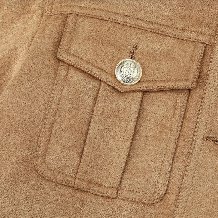 Damen Cropped Suede Jacke Echo Archiv