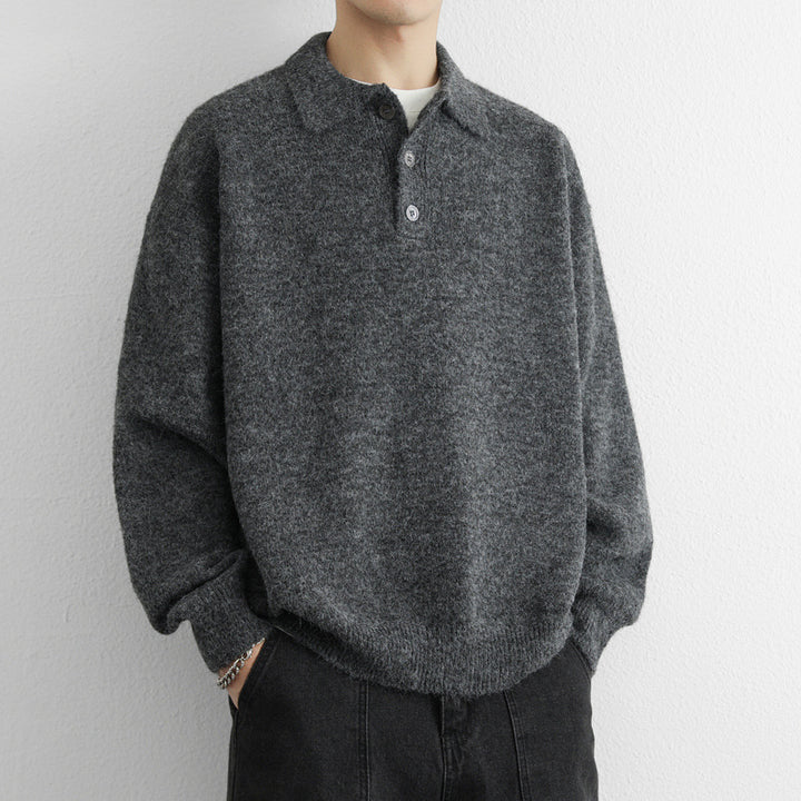 Herren Pullover mit modernem Kragen Echoarchiv