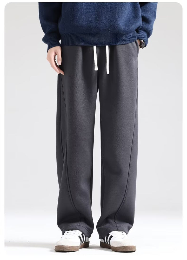 Damen Lounge-Jogginghose mit weitem Bein und Keder-Naht Echoarchiv