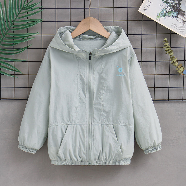 Damen nan ultraleichte Windbreaker Jacke mit Kapuze und elastischen Bündchen Echo Archiv