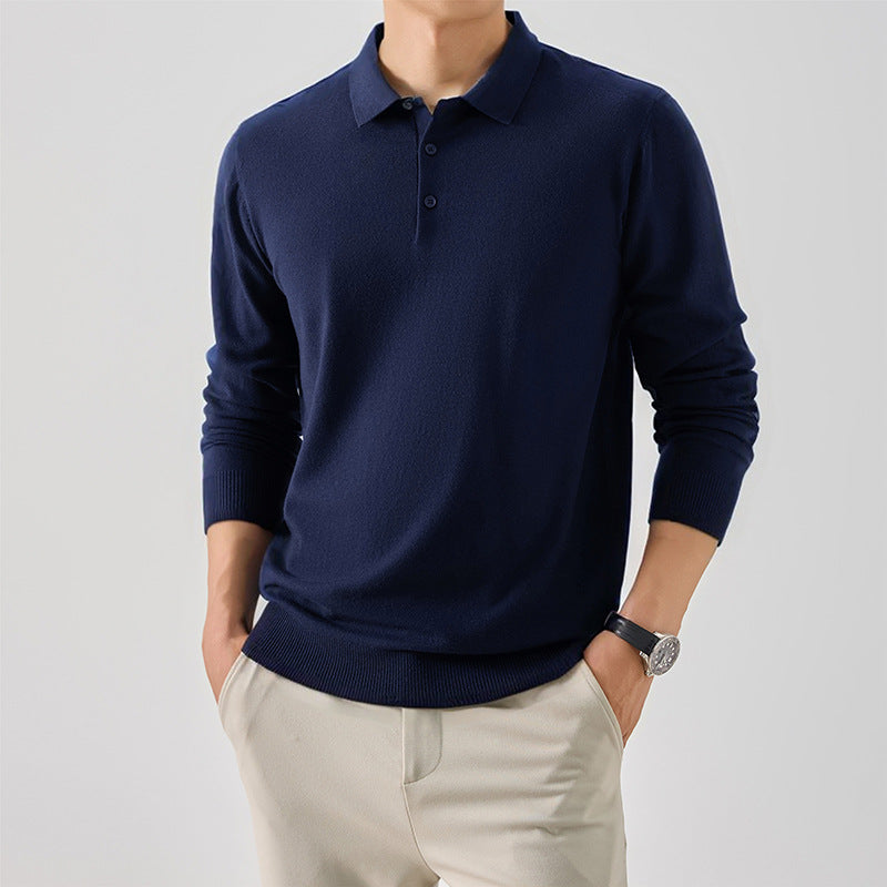 Herren Langarm-Polo-Shirt Echoarchiv