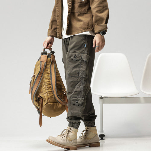 Herren Cargo-Joggerhose mit ergonomischen Kniepaneelen, Tunnelzugbund und elastischen Bündchen Echo Archiv