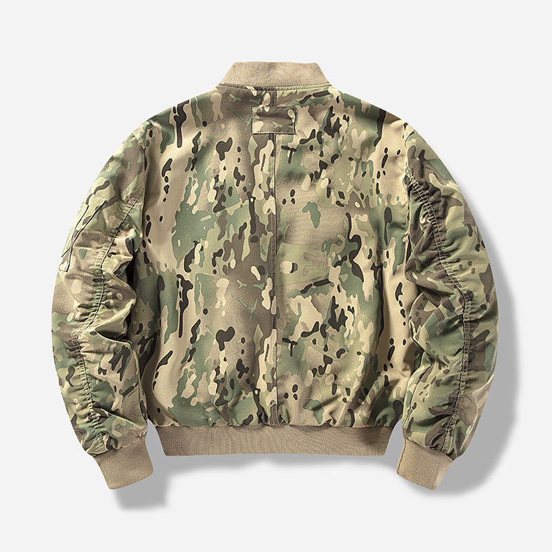 Herren Utility-Bomberjacke mit mehreren Taschen und modularem Design Echoarchiv