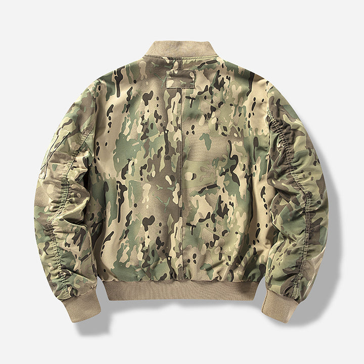 Herren Utility-Bomberjacke mit mehreren Taschen und modularem Design Echoarchiv