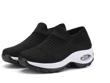 Damen gestrickter Slip-On Sportsneaker mit luftgepolsterter Zwischensohle Echo Archiv