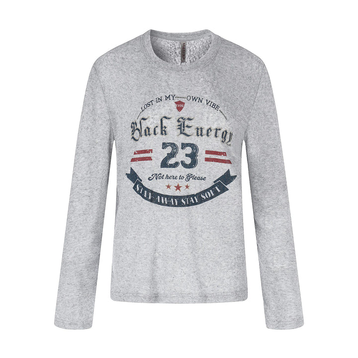 Unisex Langarm-Sweatshirt mit Vintage-Print und Rundhalsausschnitt Echoarchiv