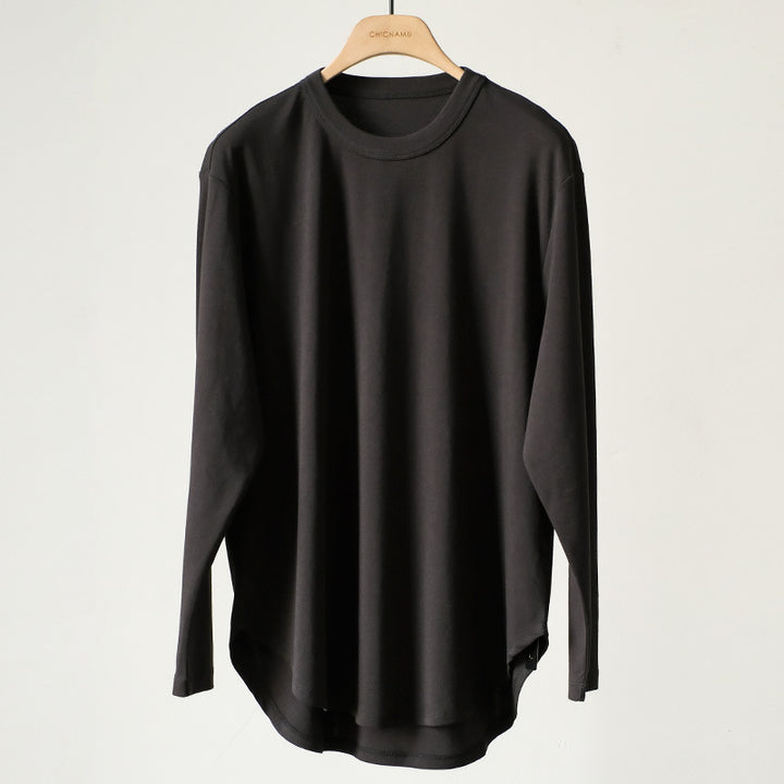 Damen Bequeme Langarm-T-Shirt Echoarchiv