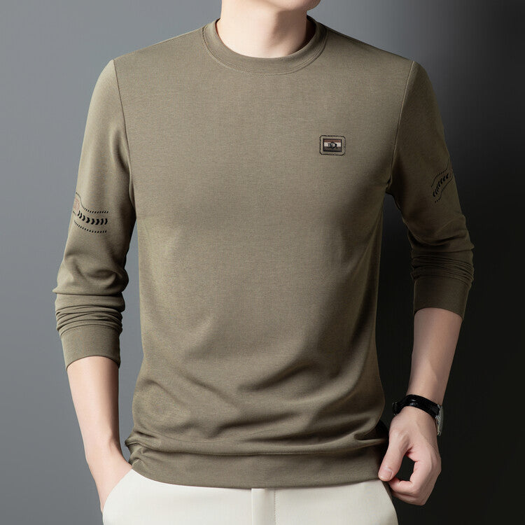 Herren Langarmshirt mit modischem Schnitt und feinen Akzenten Echoarchiv