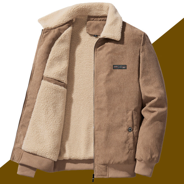 Herren  Cordura Fleece gefütterte Zip-Up Kragen Bomberjacke mit innerer Brusttasche Echo Archiv