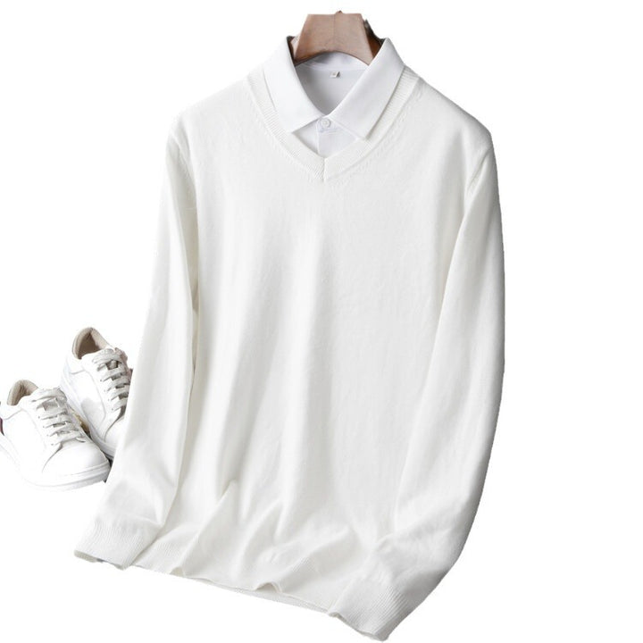 Herren V-Ausschnitt Pullover Echoarchiv