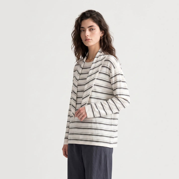 Damen Lässige Streifenjacke Echo Archiv