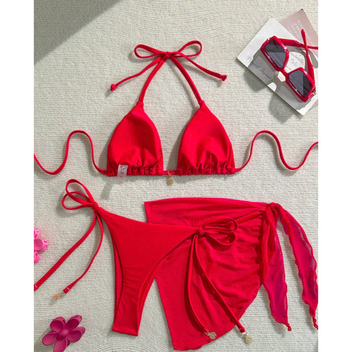 Damen Triangel-Bikini mit seitlichem Wickelrock Echo Archiv