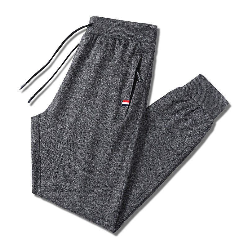 Herren Slim-Fit Jogginghose mit elastischem Rippbund, Kordelzug und Reißverschlusstaschen Echo Archiv