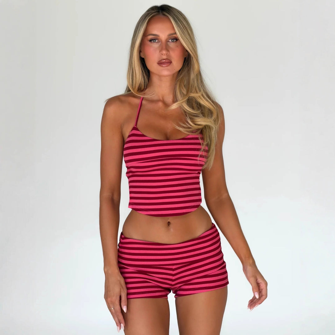 Damen Sportliche kurze Hose mit breitem Bund Echo Archiv