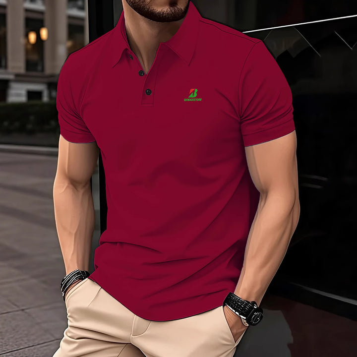 Herren Poloshirt mit modernem Schnitt und atmungsaktivem Material Echoarchiv