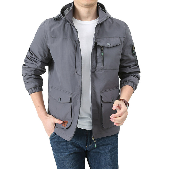 Herren Urban-Utility Fieldjacke mit Kapuze, Mehrfach‑Taschen und elastischen Bündchen Echo Archiv