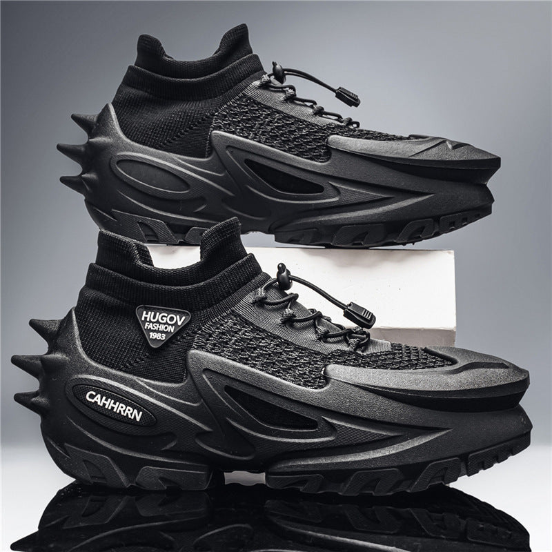 Unisex futuristische Chunky-Sneaker mit gestricktem Schaft, skulpturierter EVA-Sohle und Schnellzugverschluss – Norré