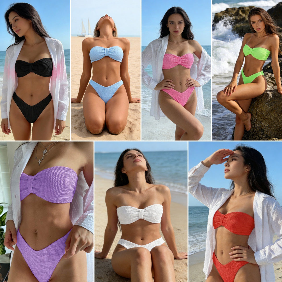 Damen Bandeau-Bikini mit Schleifen-Detail Echo Archiv