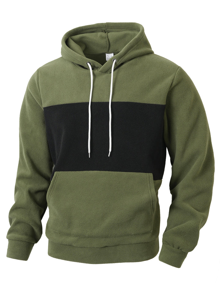Herren Fleece-Hoodie mit übergroßem Kragen Echoarchiv