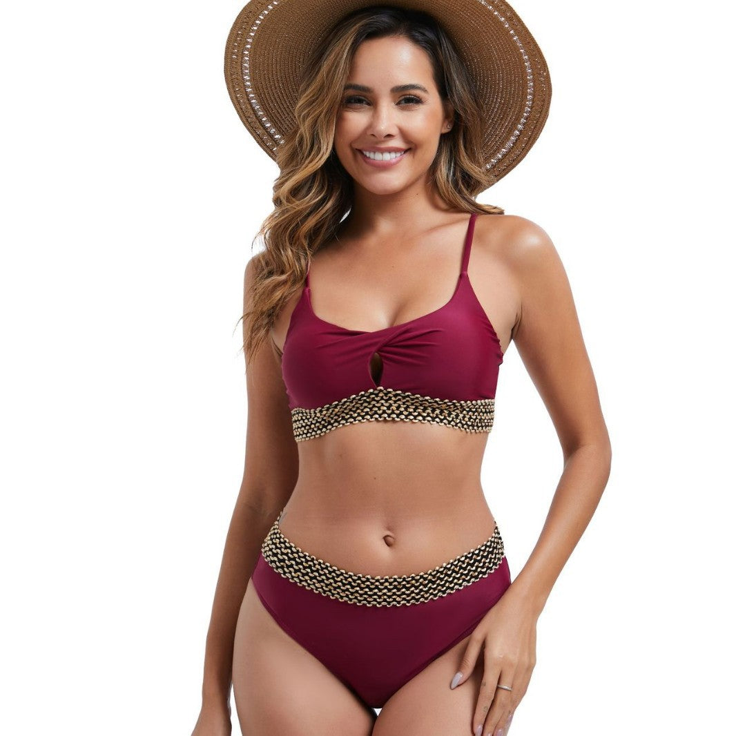 Damen Bikiniset mit kreativem Bund Echo Archiv