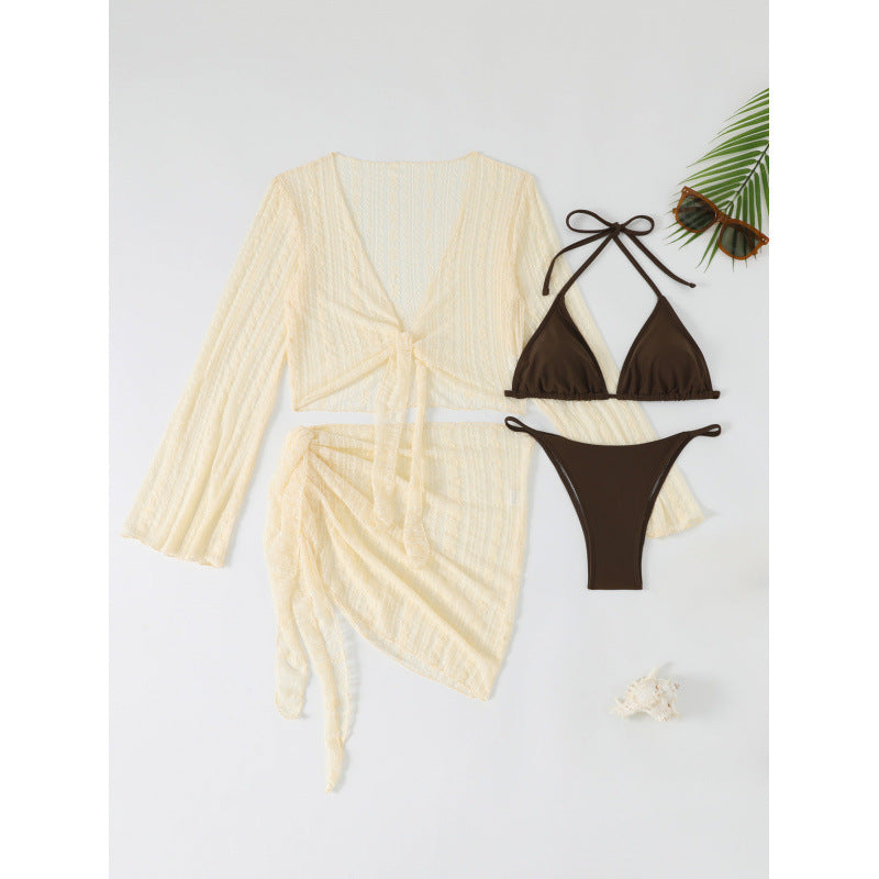 Damen Bikiniset mit luftiger Wickeljacke Echo Archiv