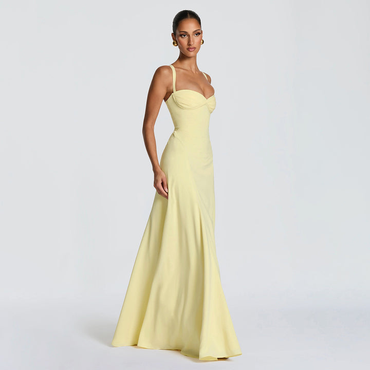 Damen Elegantes Abendkleid mit tailliertem Schnitt und verstellbaren Trägern Echo Archiv