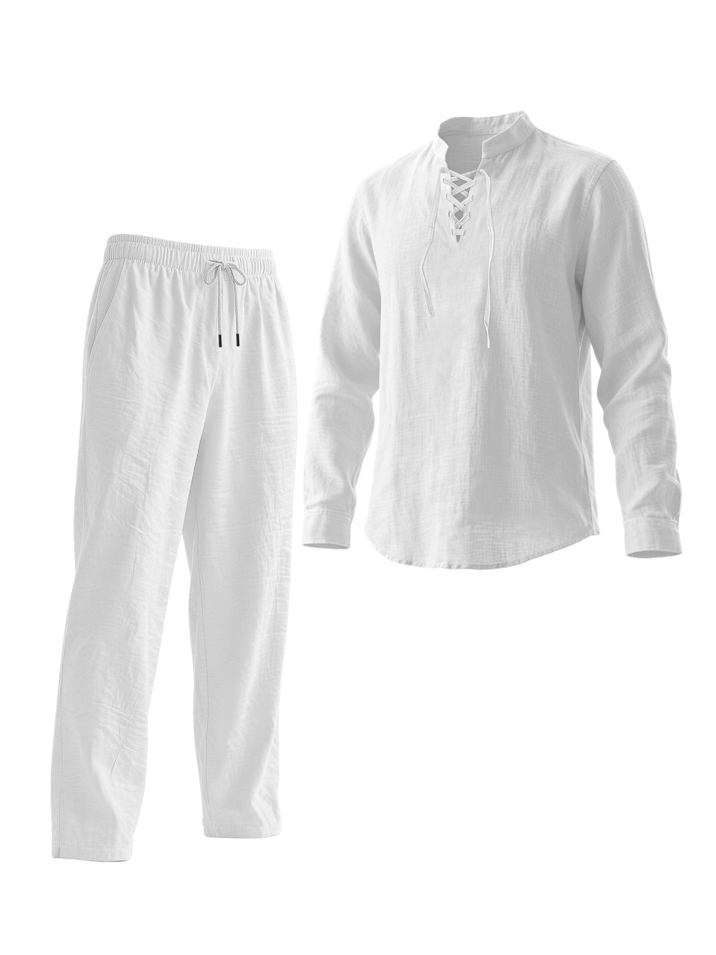 Herren Elegantes Freizeit-Set mit atmungsaktivem Oberteil und bequemen Hosen Echoarchiv