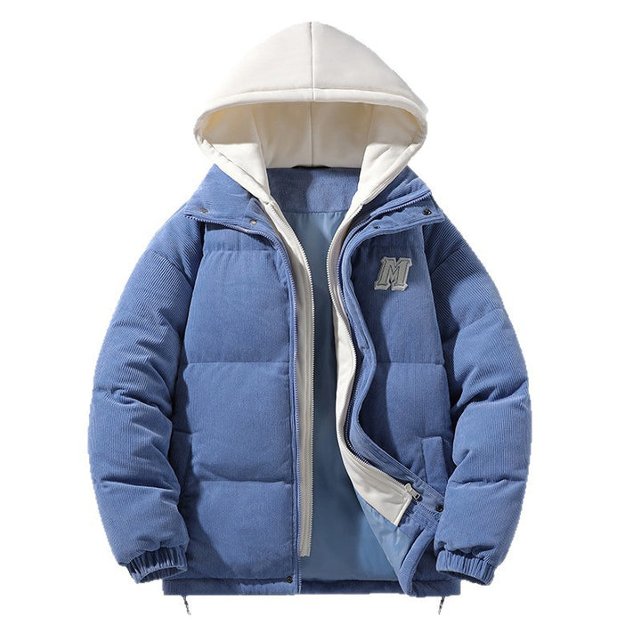 Herren Modische Steppjacke mit Kapuze Echoarchiv