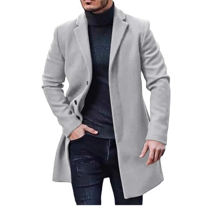 Herren Eleganter, zeitloser Wollmantel Echoarchiv