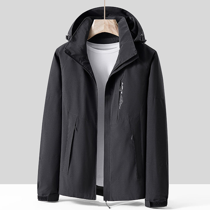 Unisex Atmungsaktive Softshell-Outdoorjacke im Colorblock-Design mit regulierbarer Kapuze und verdecktem Zweiwege-Reißverschluss Echo Archiv