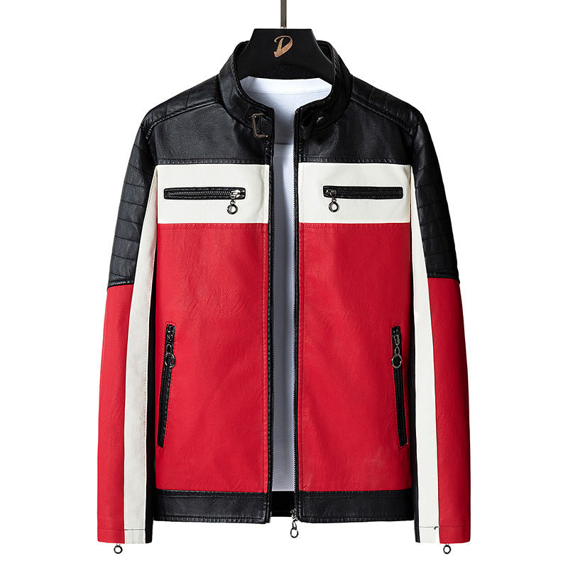 Herren Kunstlederjacke mit modischem Design Echo Archiv