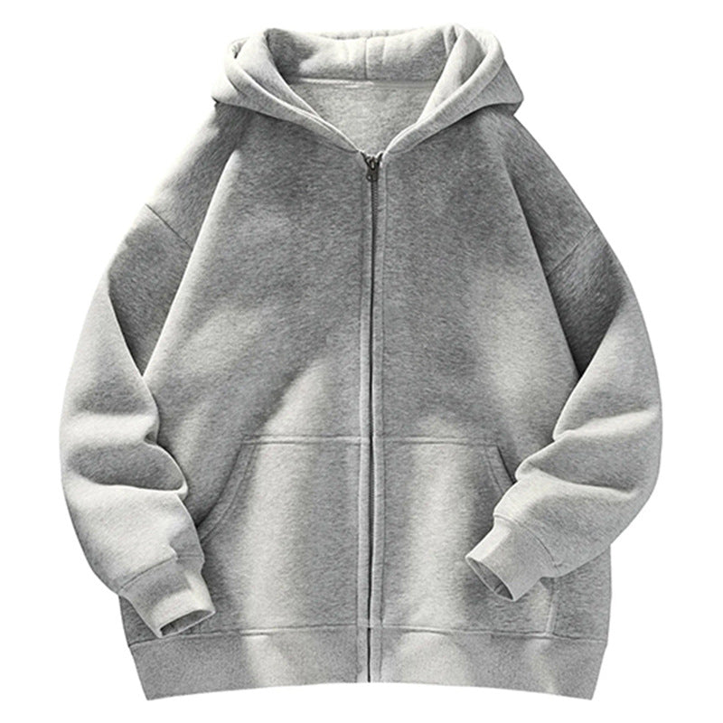 Unisex Oversize-Kapuzenjacke mit durchgehendem Reißverschluss, Teddyfutter und Känguru-Taschen Echo Archiv