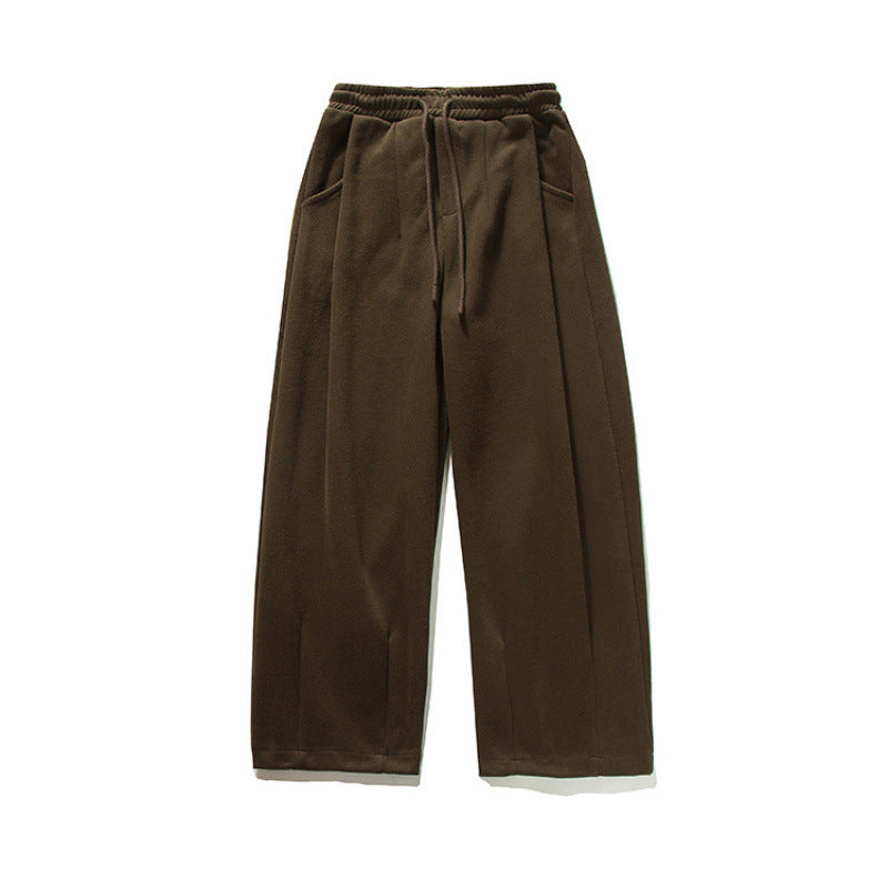 Unisex Weite Jogginghose mit Bundfalten, Elastischem Tunnelzug und Seitentaschen Echo Archiv