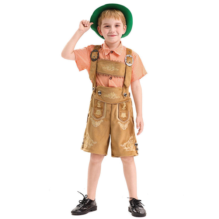 Jungen Trachten-Latzhose mit traditioneller Stickerei Echo Archiv