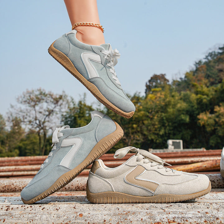 Damen Veloursleder-Optik Casual-Sneaker mit ergonomischer Komfortsohle Echo Archiv