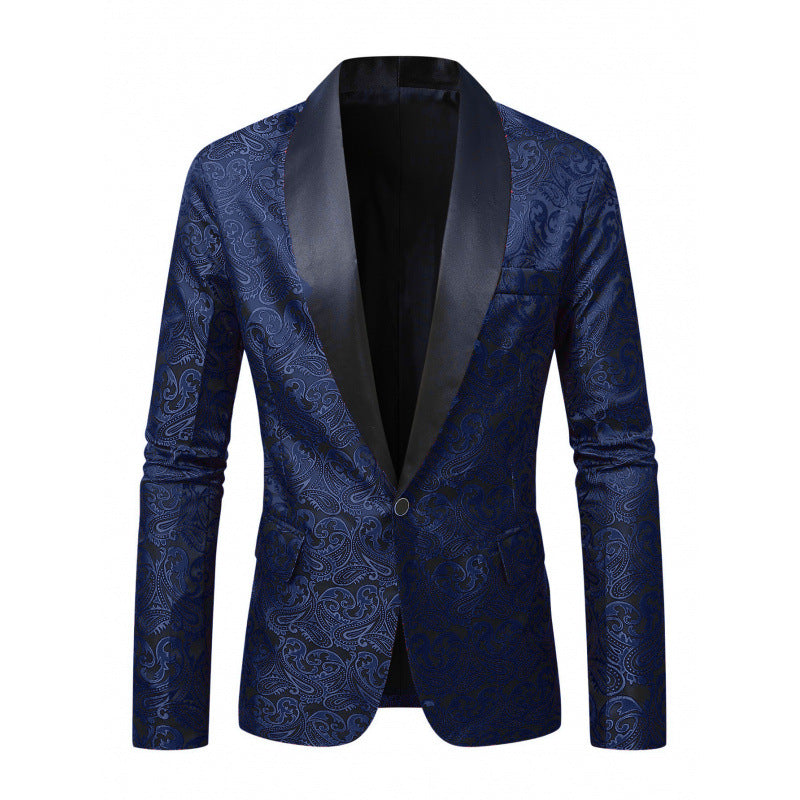 Herren Glamouröser Smoking-Blazer mit filigranem Muster Echoarchiv