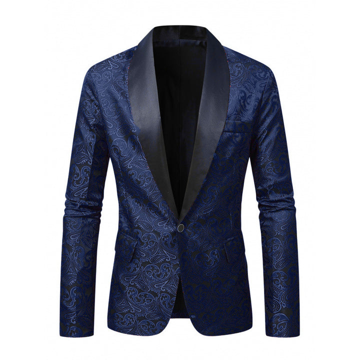 Herren Glamouröser Smoking-Blazer mit filigranem Muster Echoarchiv