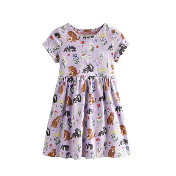 Mädchen T-Shirt Kleid mit kreativem Taschenmotiv Echo Archiv