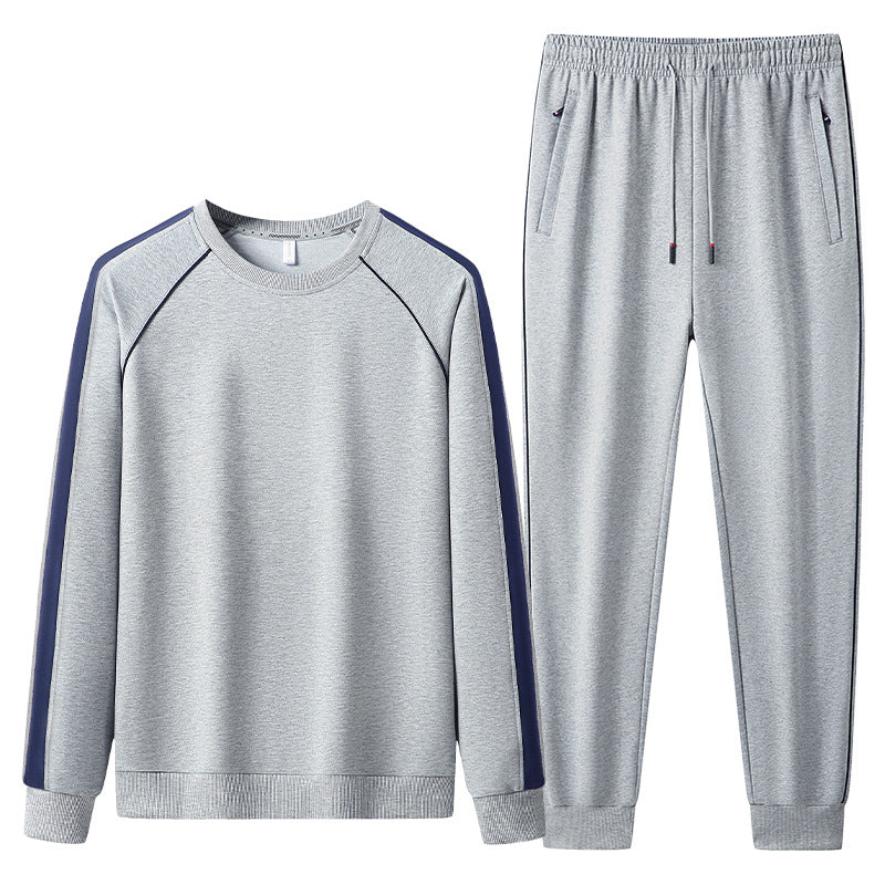 Herren Freizeit-Trainingsanzug-Set aus weichem Jersey mit Raglanärmeln & elastischem Kordelbund Echoarchiv