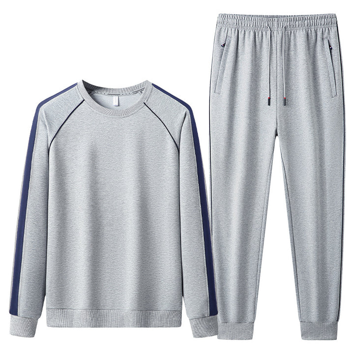 Herren Freizeit-Trainingsanzug-Set aus weichem Jersey mit Raglanärmeln & elastischem Kordelbund Echoarchiv